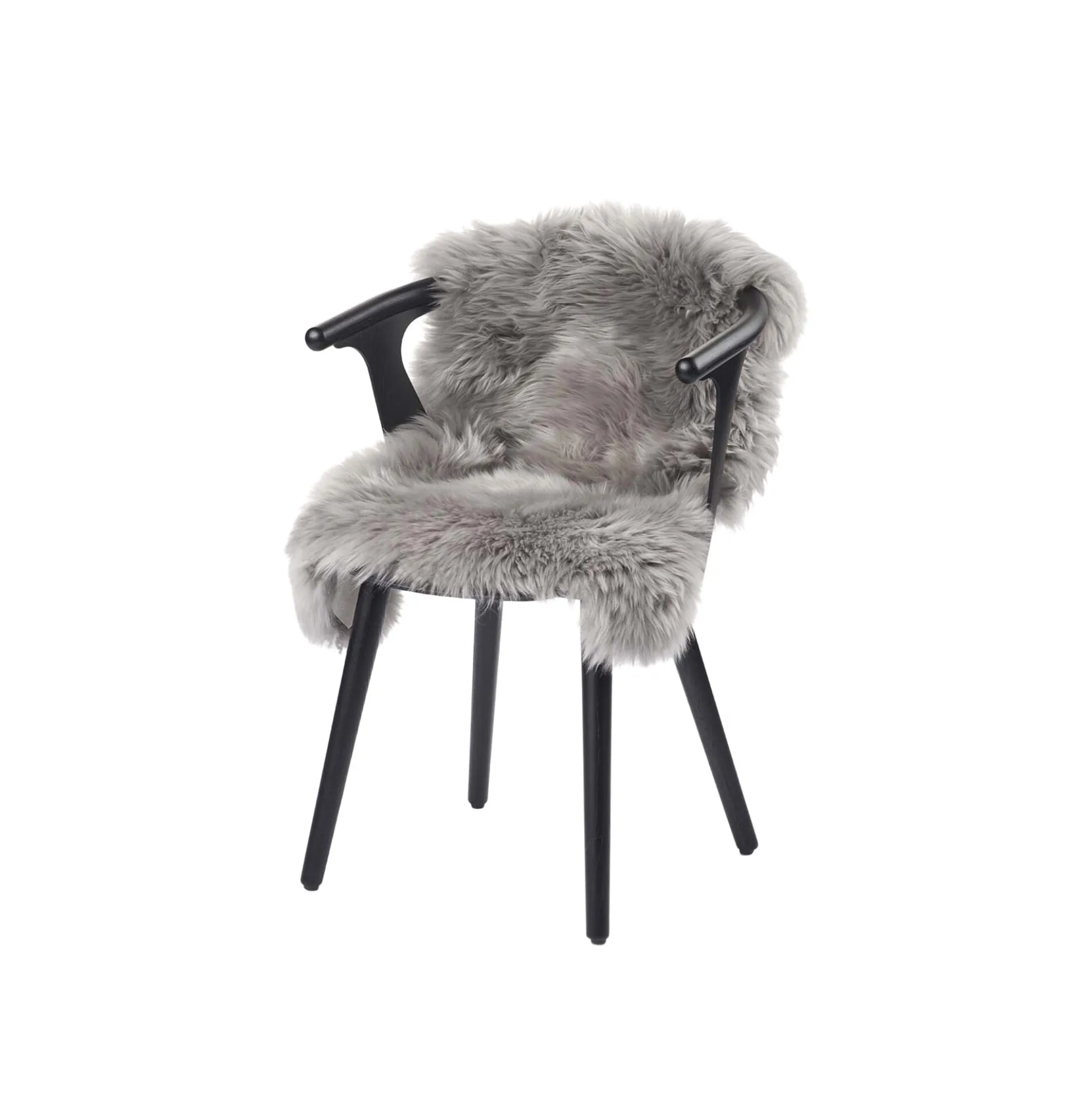 Newzealandsk Premium langhåret lammeskind, light grey