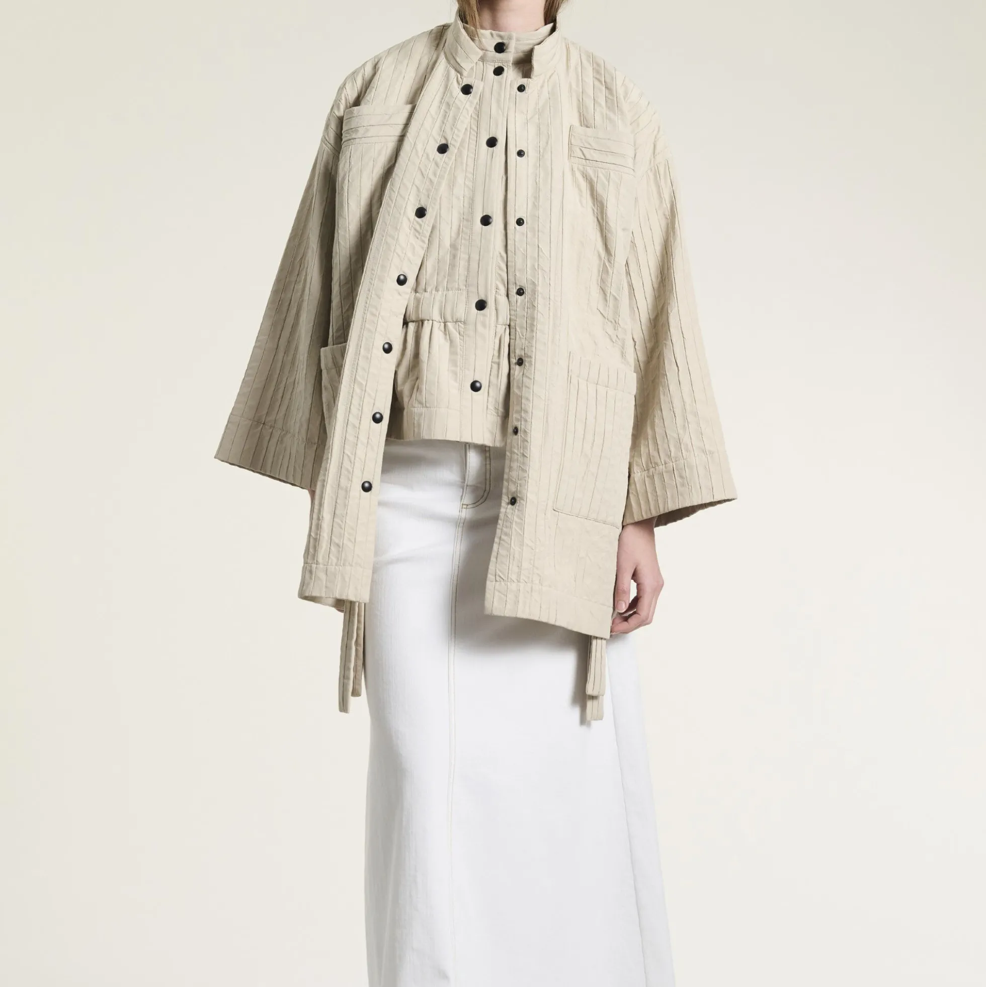 Nijuso jakke, ivory