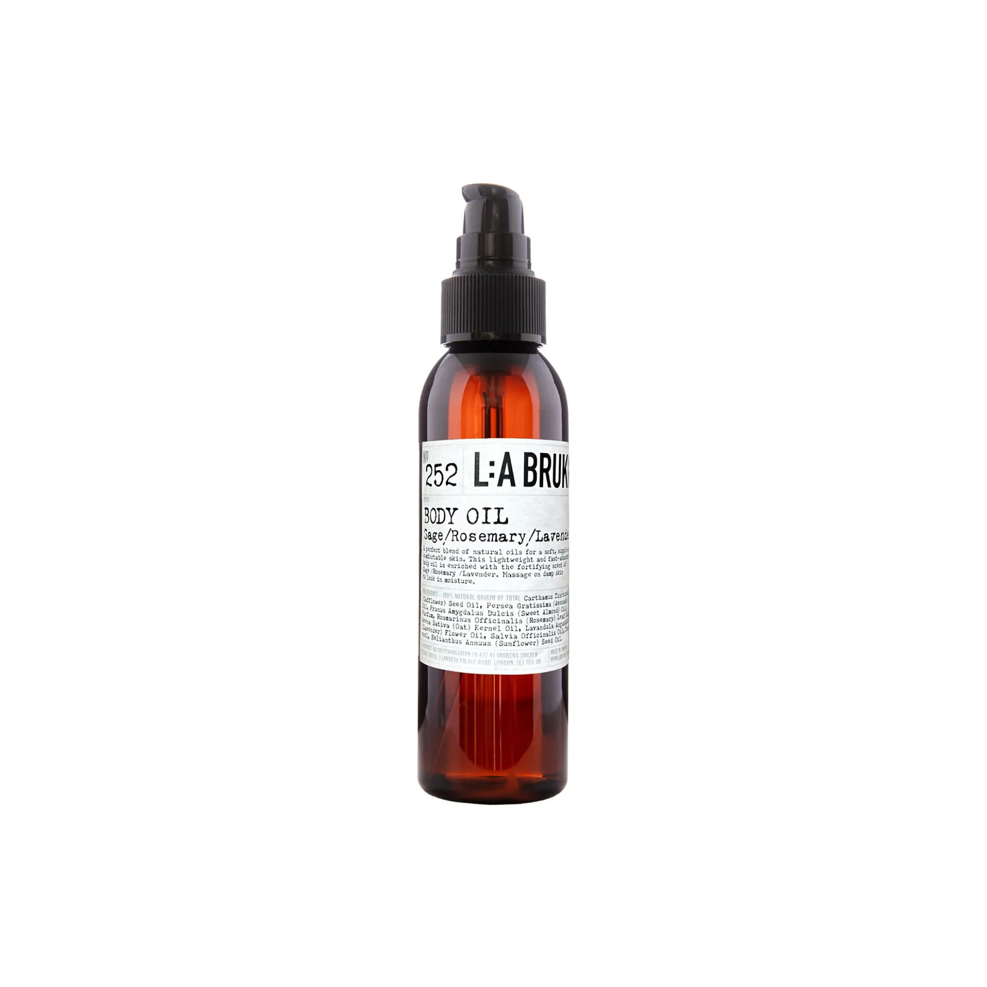 No. 252 Body Oil, sage/rosemary/lavender