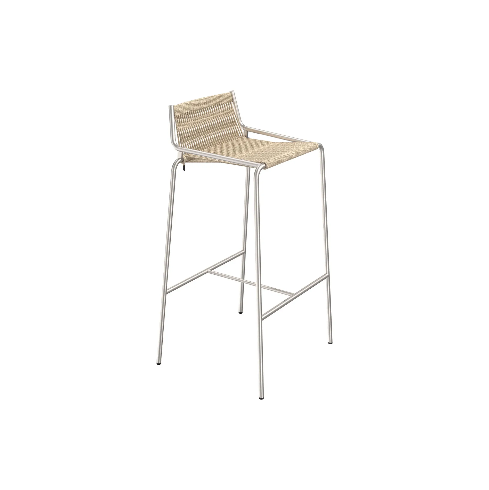 Noel Bar Chair, steel/nature
