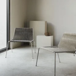 Noel Lounge Chair, black/nature