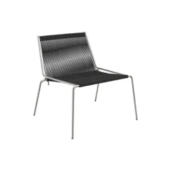 Noel Lounge Chair, steel/black
