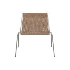 Noel Lounge Chair, steel/brown