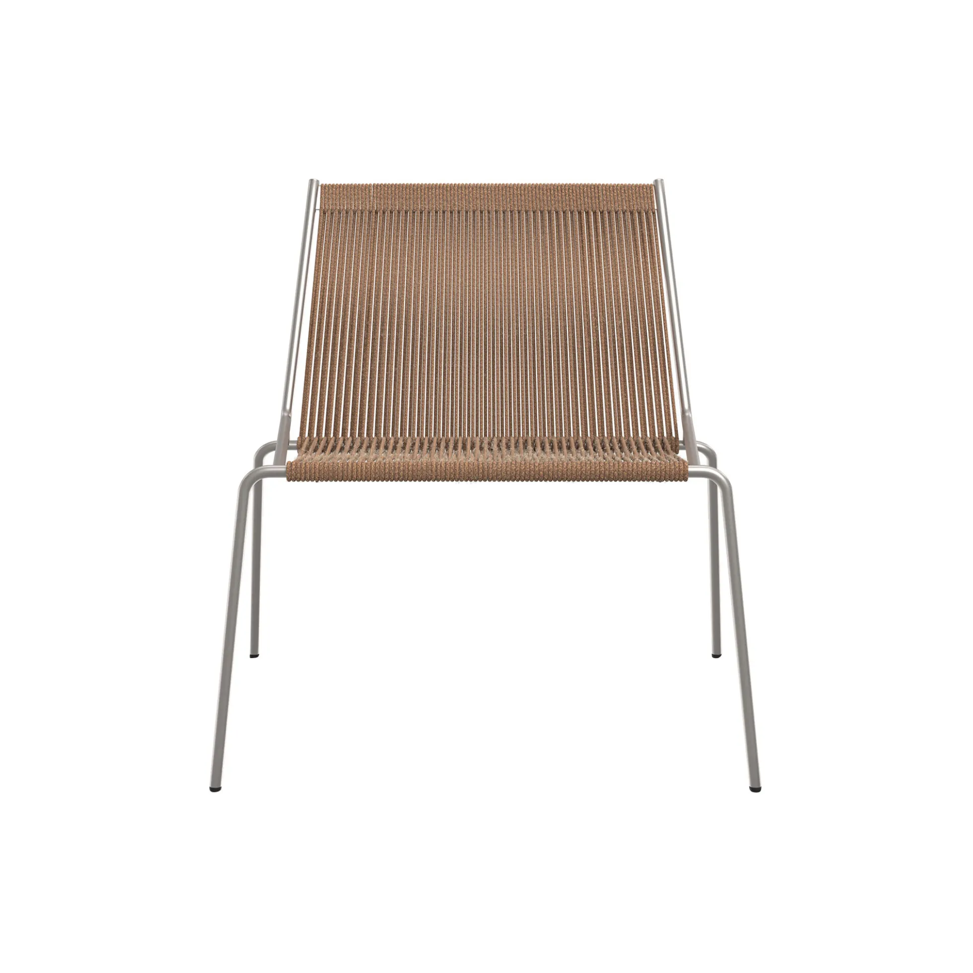 Noel Lounge Chair, steel/brown