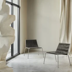 Noel Lounge Chair, steel/dark grey