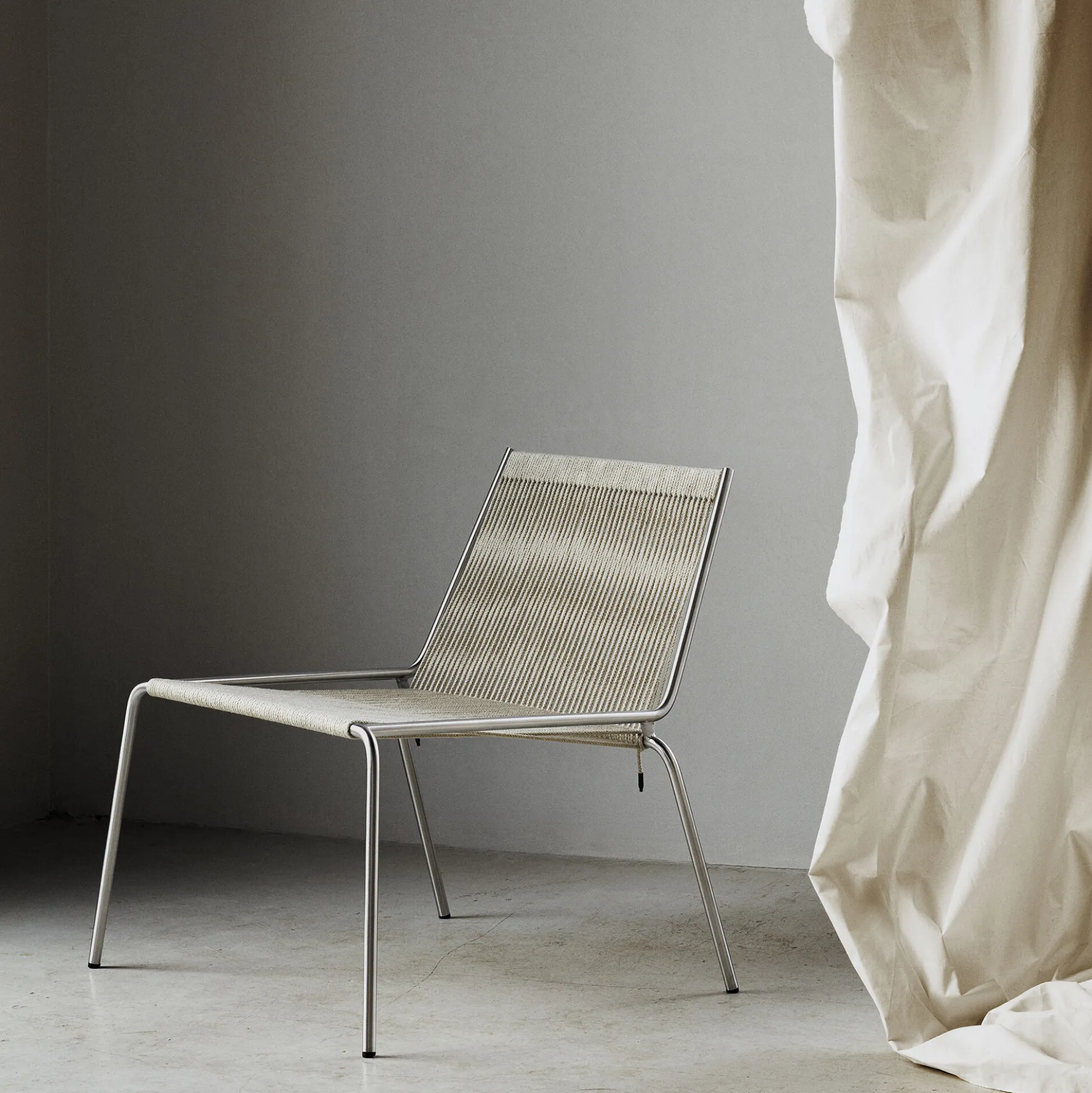 Noel Lounge Chair, steel/nature
