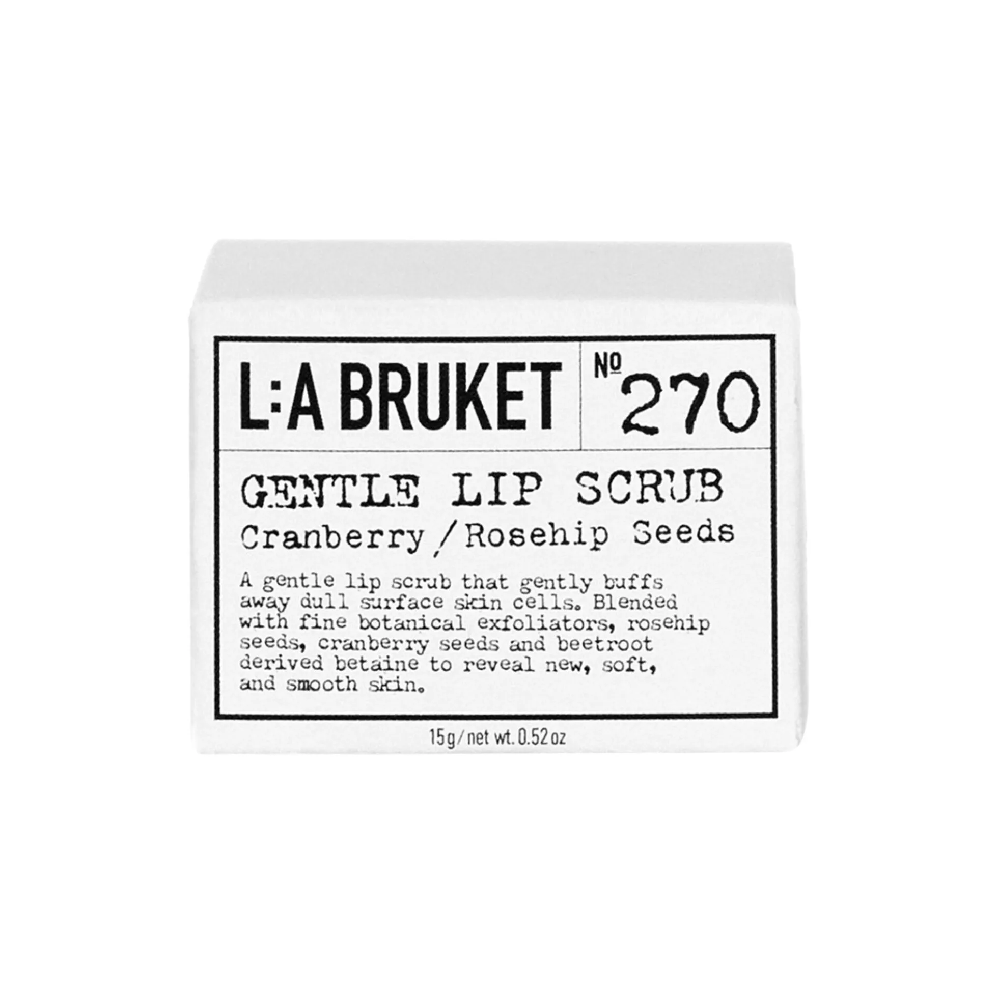 No. 270 Lip Scrub, cranberry/rosehip seed