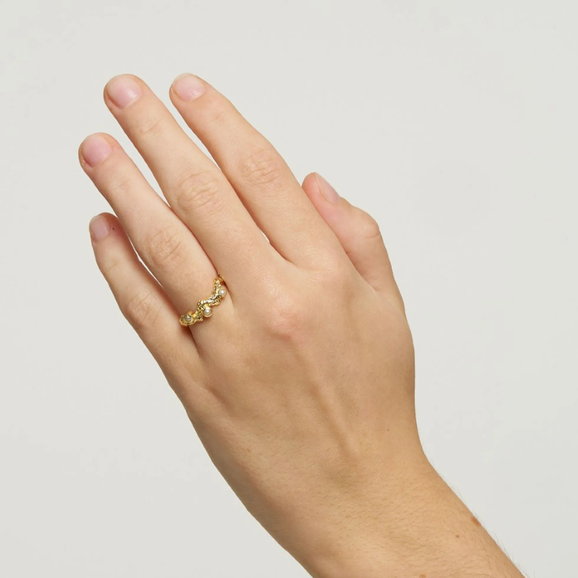 Noora Foil Ring, baby pink