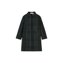 Noor Coat Check Oilskin Silkwax, foxleigh