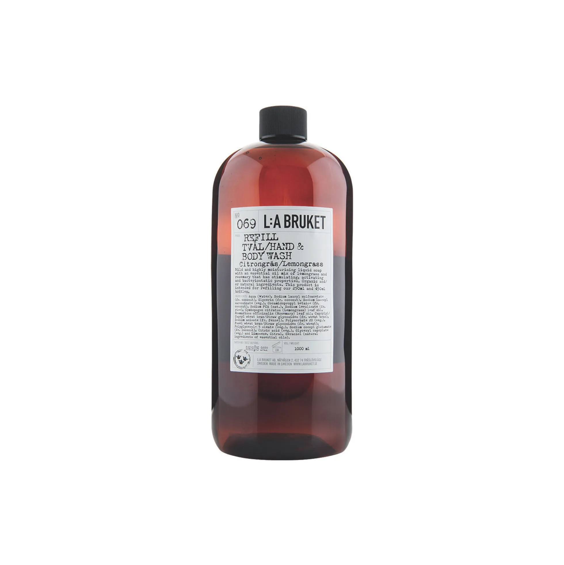 No. 069 Refill Hand & Body Wash, lemon grass