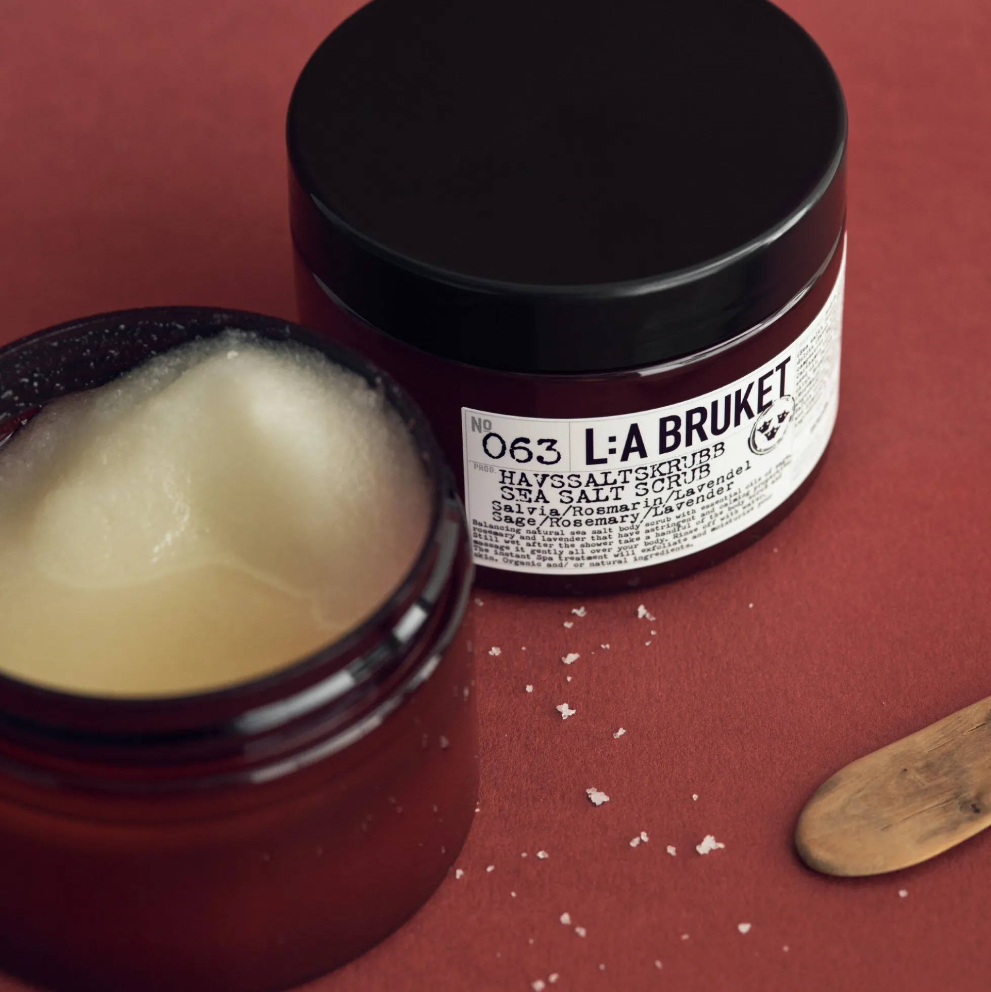 No. 063 Sea Salt Scrub, sage/rosemary/lavender