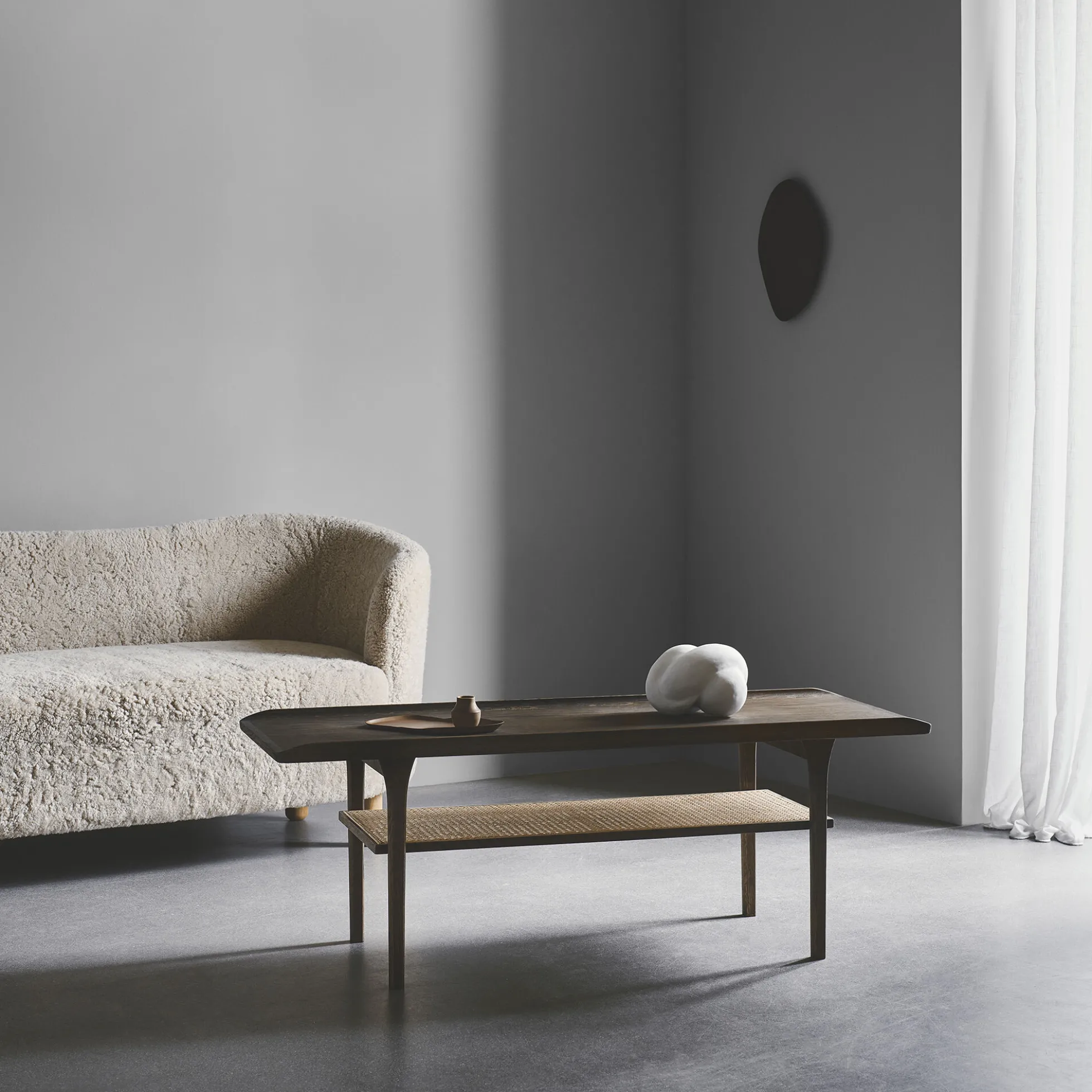 No. 25 Table, olieret røgbejdset eg