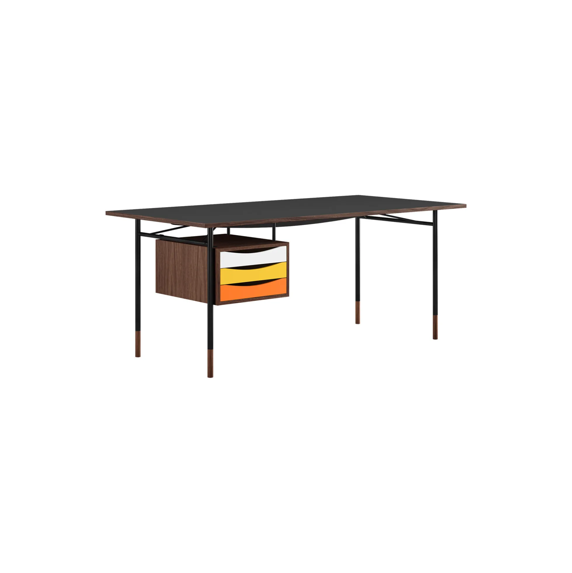 Nyhavn Arbejdsbord, black/warm