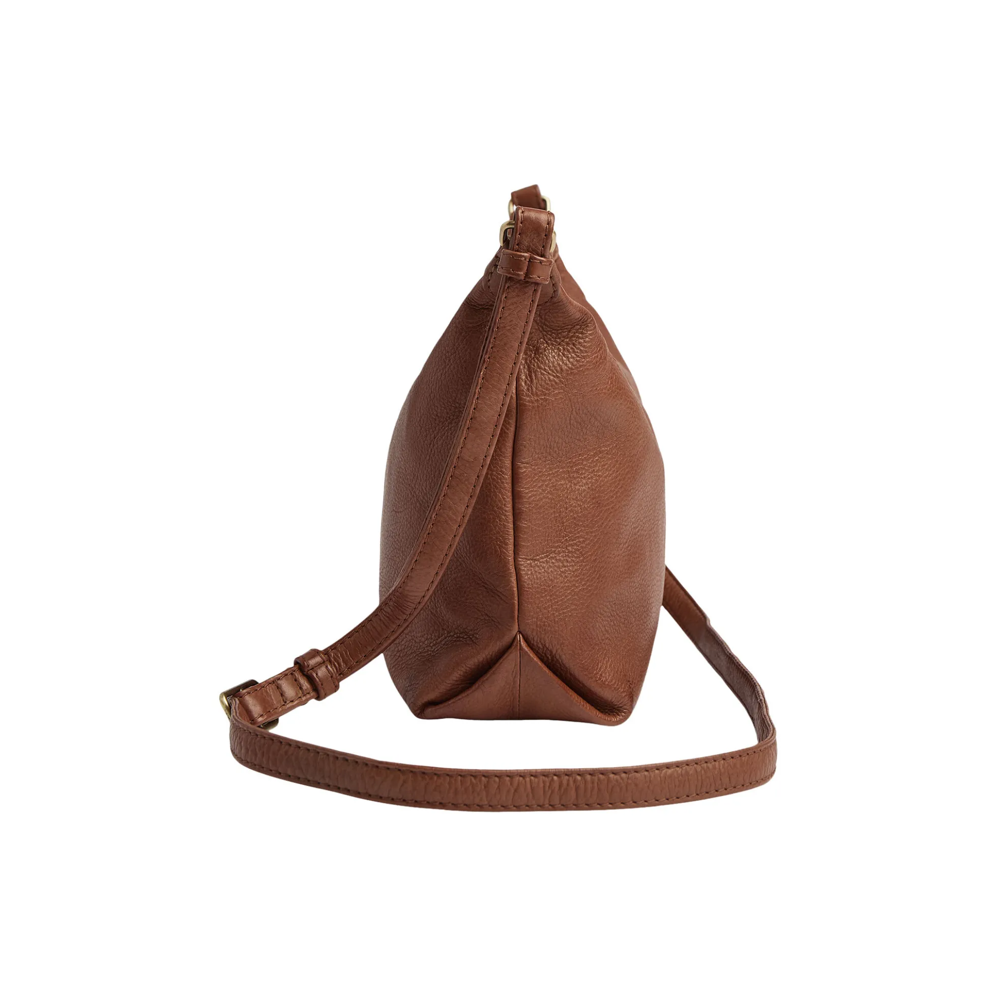 NyraMBG Cross. Bag, Soft Vint., cognac w/br. gold
