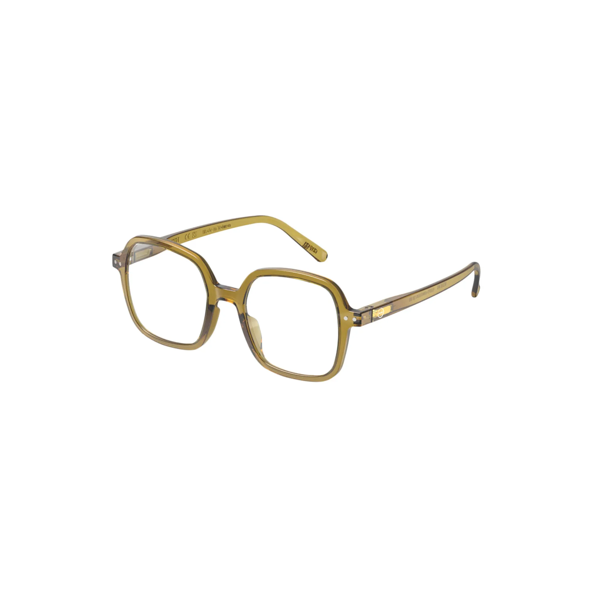 #OFFICE READING briller, golden green