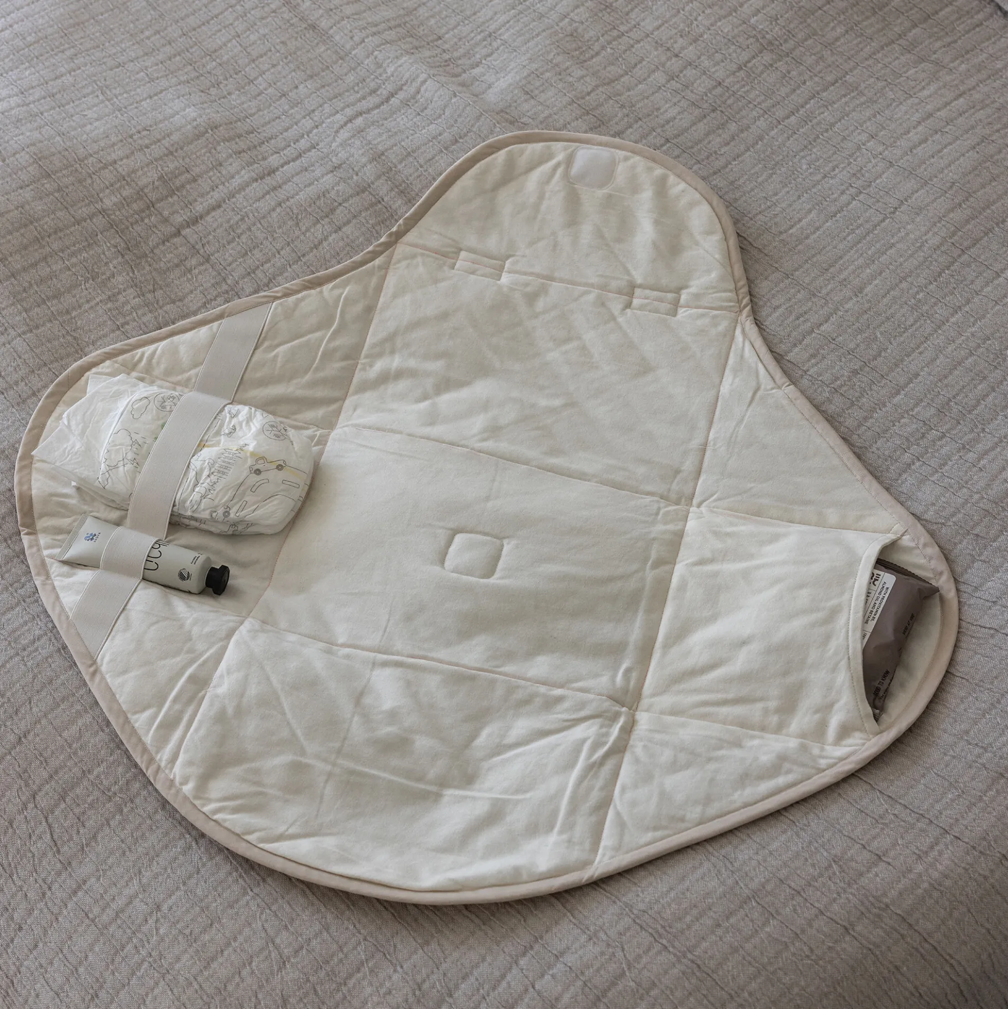 On-the-go pusleunderlag, morning beige