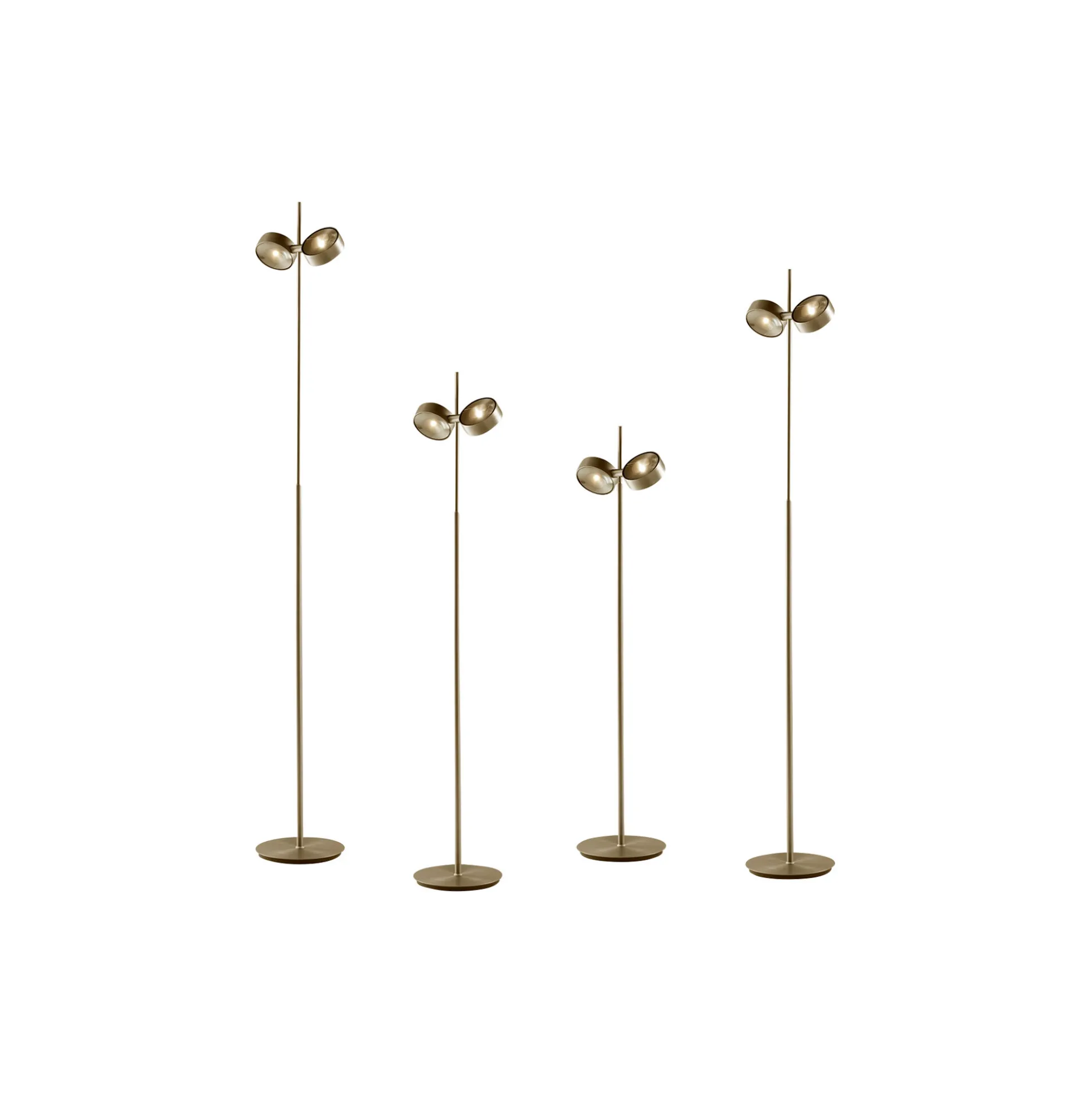 ORBIT gulvlampe, brass