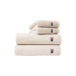 Original håndklæde, white/tan striped