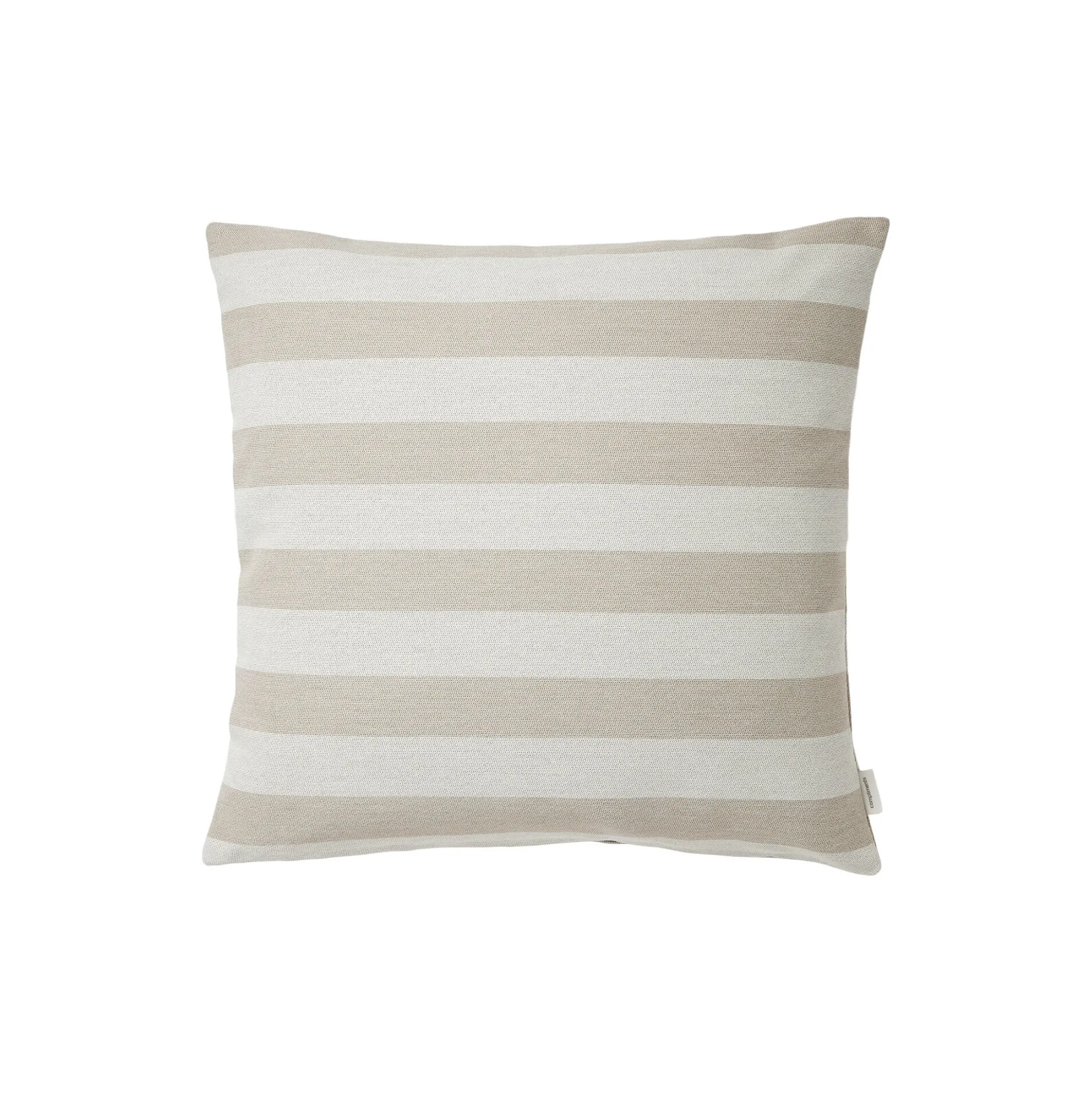 Outdoor Stripe pude, beige