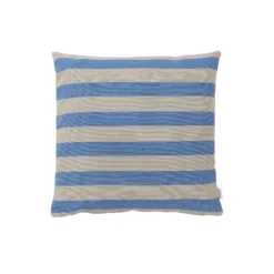 Outdoor Stripe pude, blue