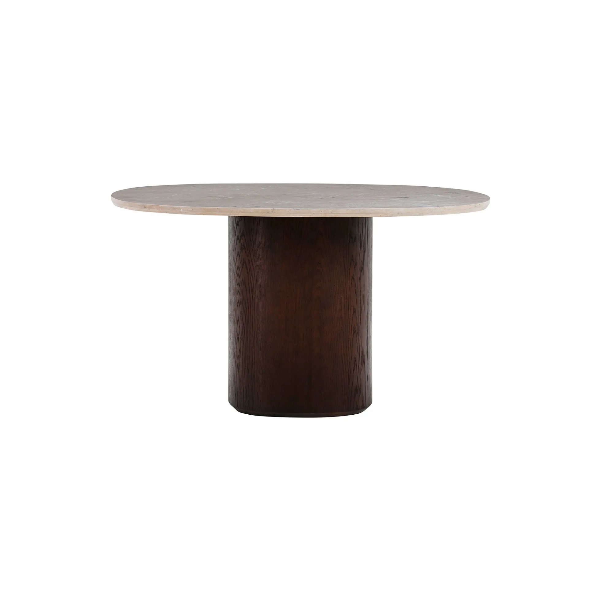 Ovata spisebord, Jura Grey limestone/dark brown oak