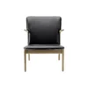 OW124 Beak Chair loungestol, olieret eg/sort