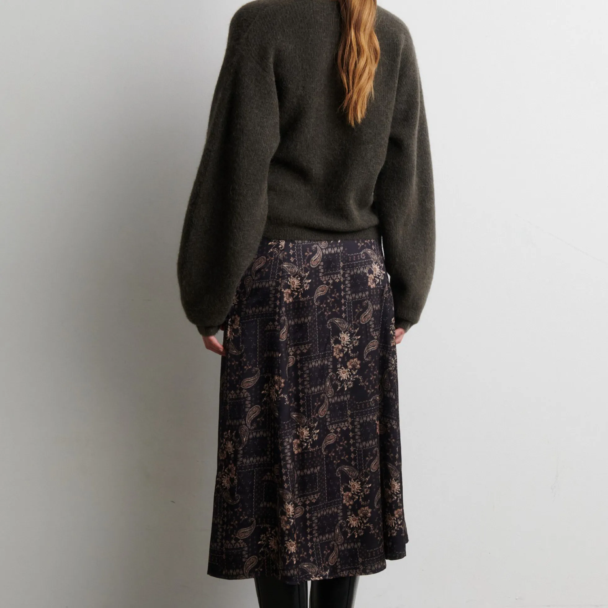 Paisley Skirt, black