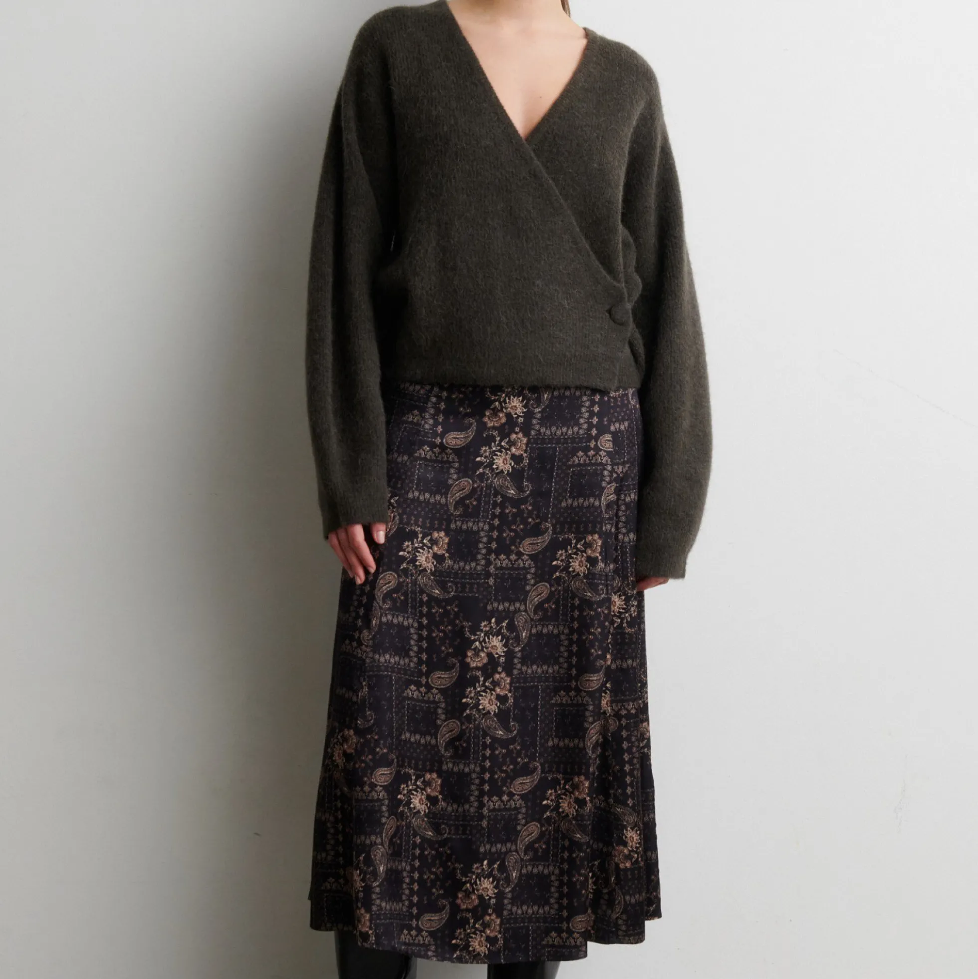 Paisley Skirt, black