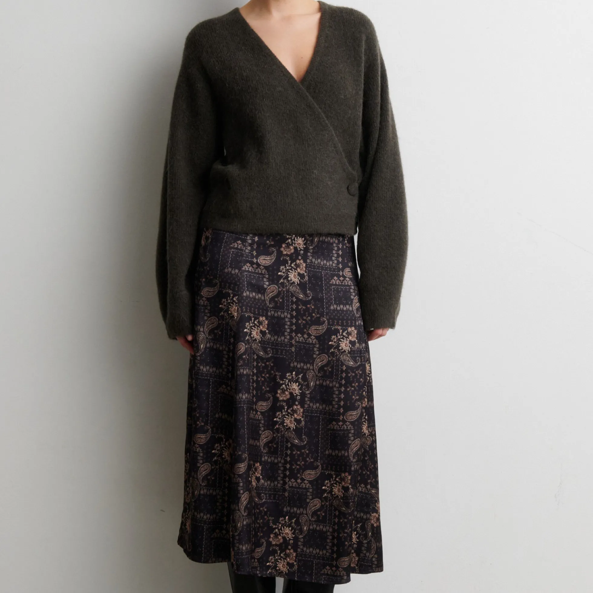 Paisley Skirt, black