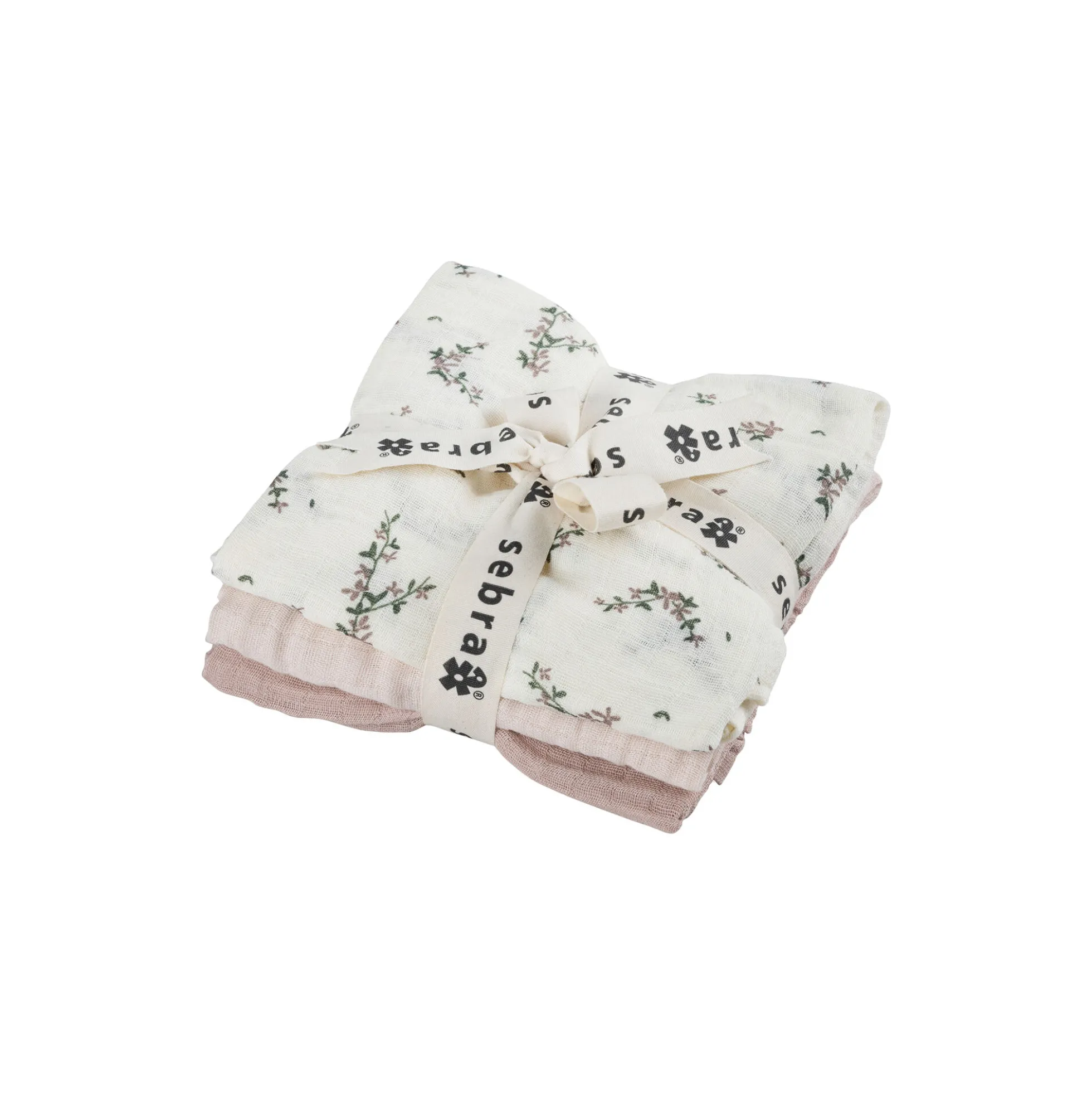3-pak stofbleer, powder blossom/rose