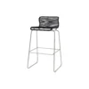 Panton One Bar barstol, paper black/steel