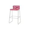 Panton One Bar barstol, scarlett/steel