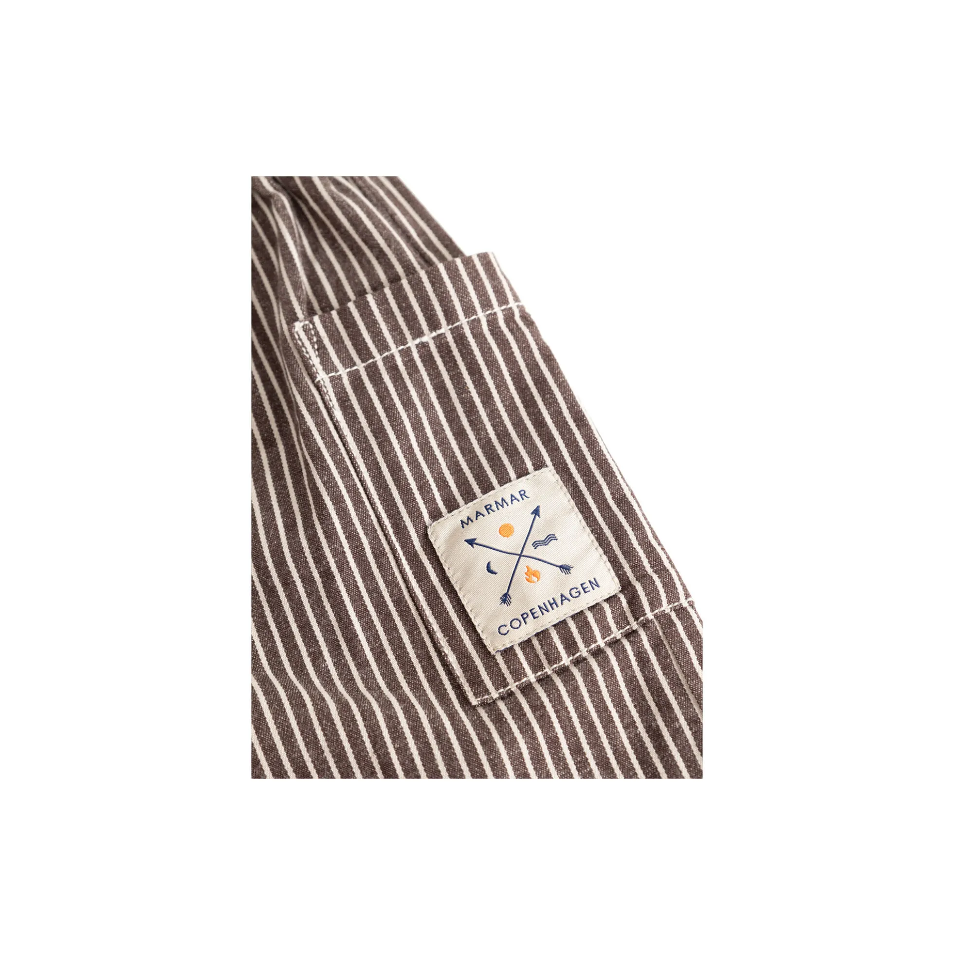 Panto Pants, dark brownie stripe