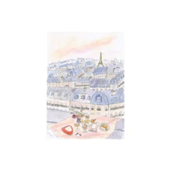 Parisian Rooftop Picnic with Eiffel Tower Views