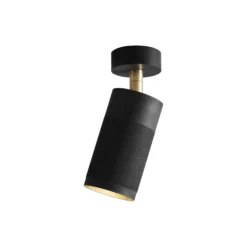 Patrone Canopy Ceiling Light, black/brass