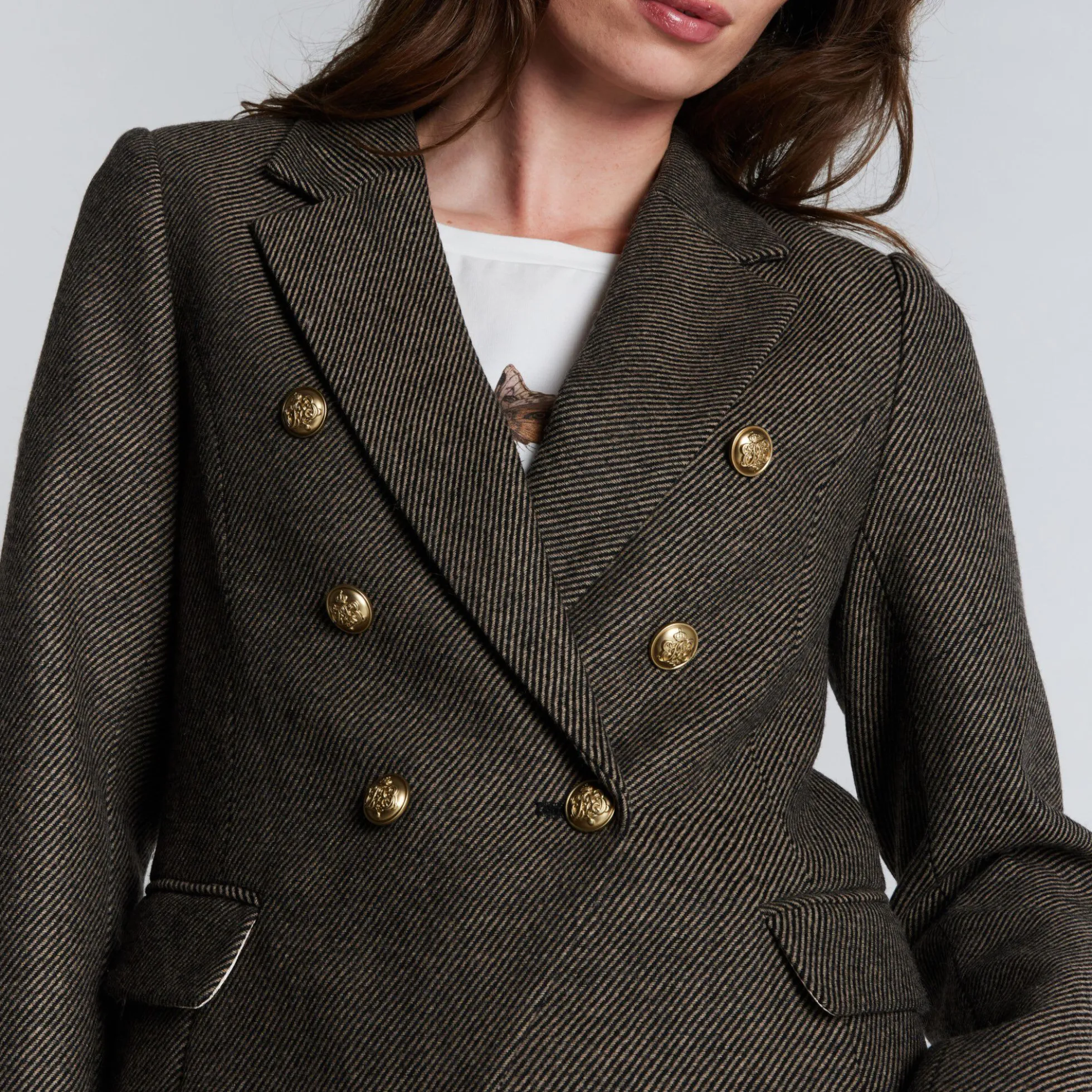 1509PBOCrombie blazer, black/beige