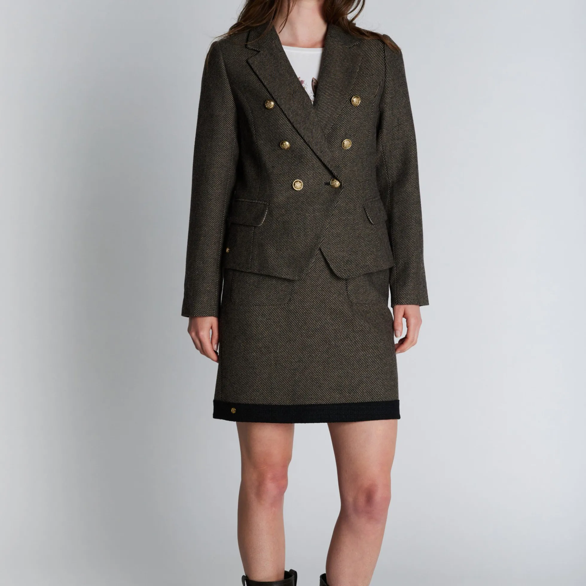 1509PBOCrombie blazer, black/beige