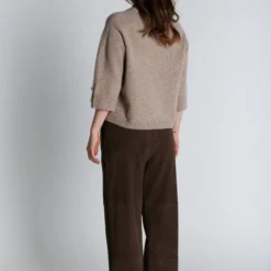 2847PBOEkola suede trousers, smoke