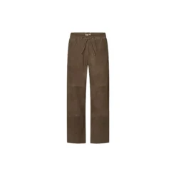 2847PBOEkola suede trousers, smoke