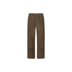 2847PBOEkola suede trousers, smoke