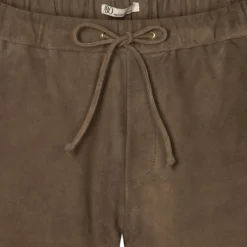 2847PBOEkola suede trousers, smoke