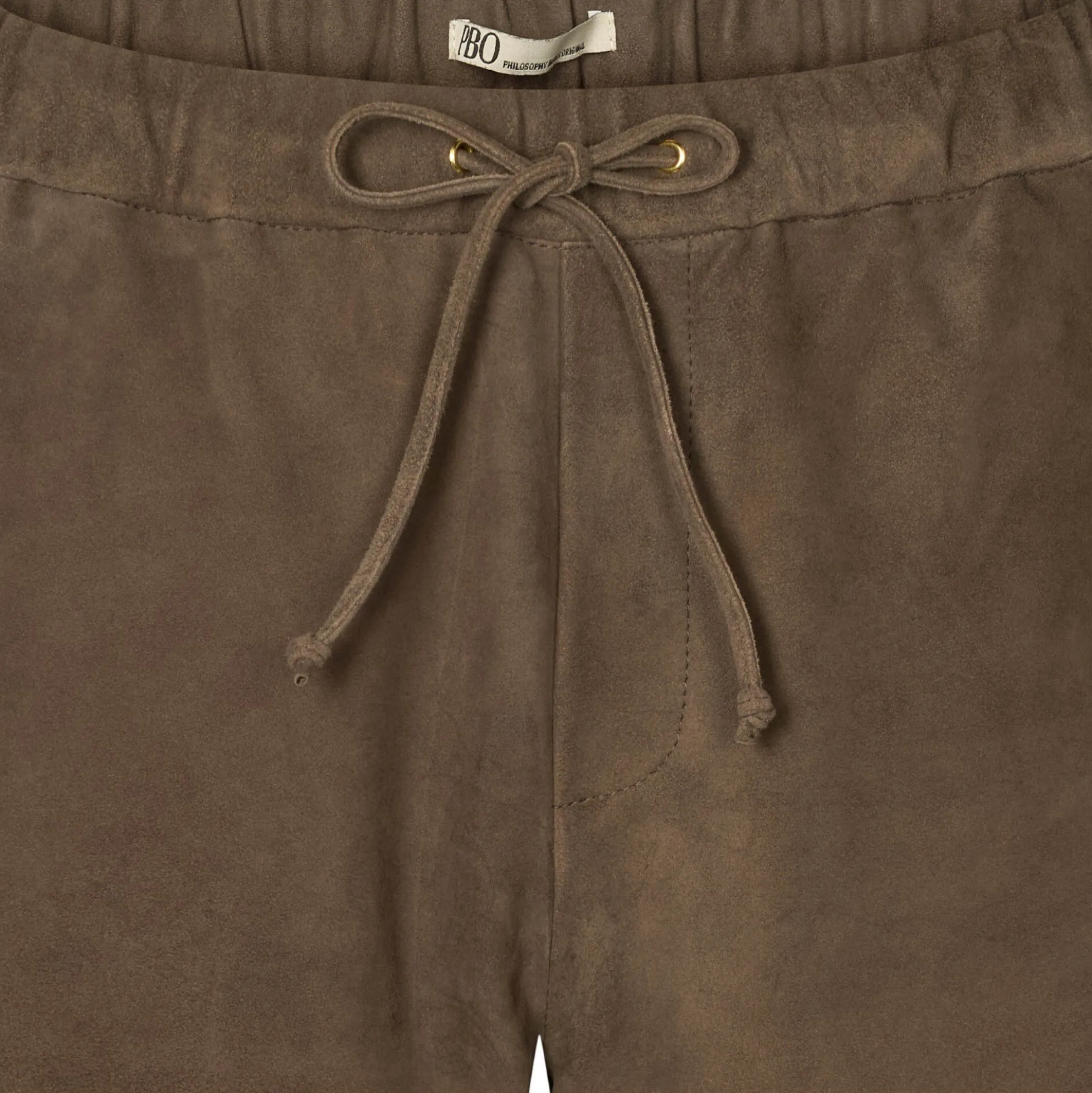 2847PBOEkola suede trousers, smoke