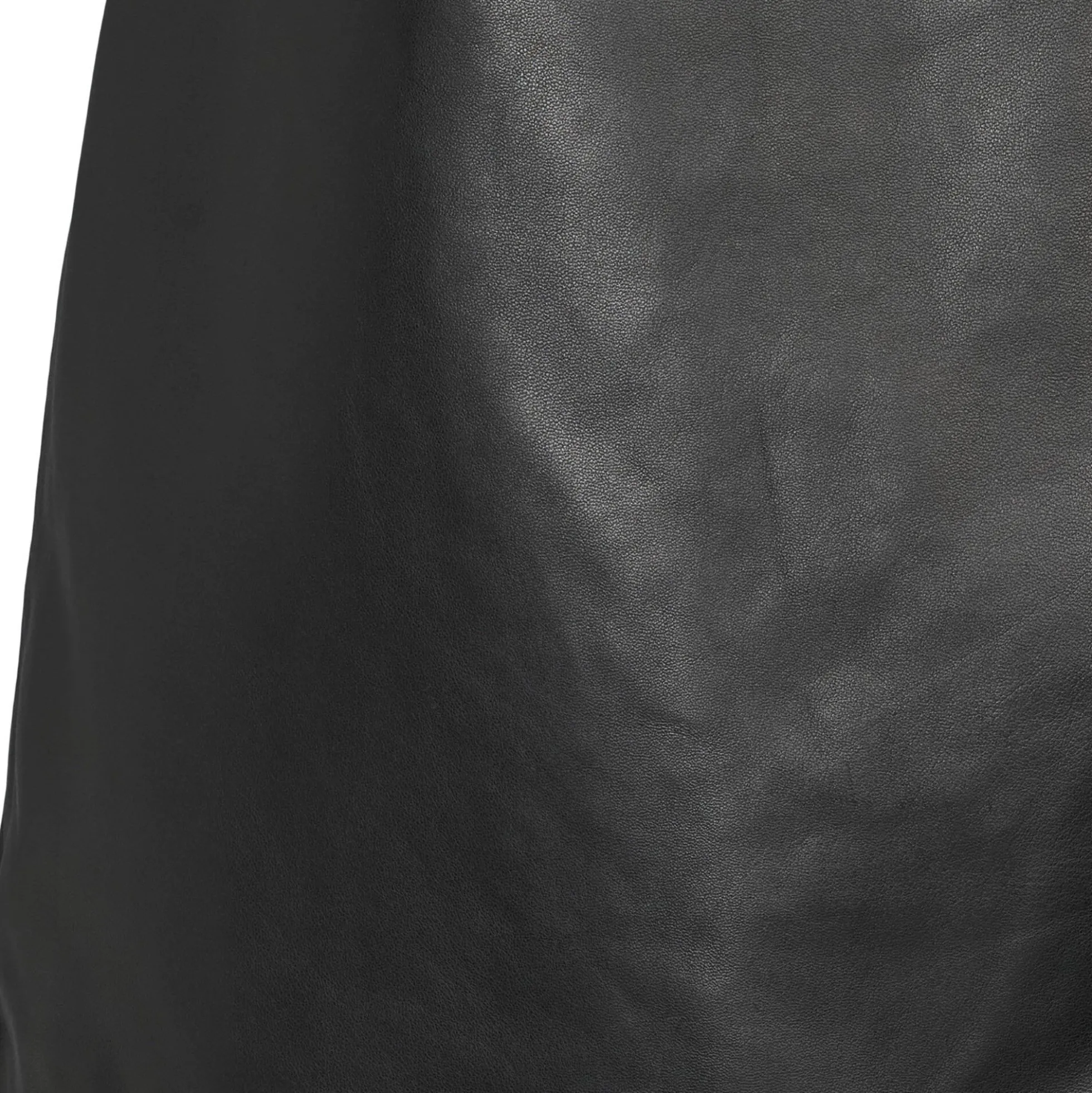 1034PBOKomi leather skirt, black