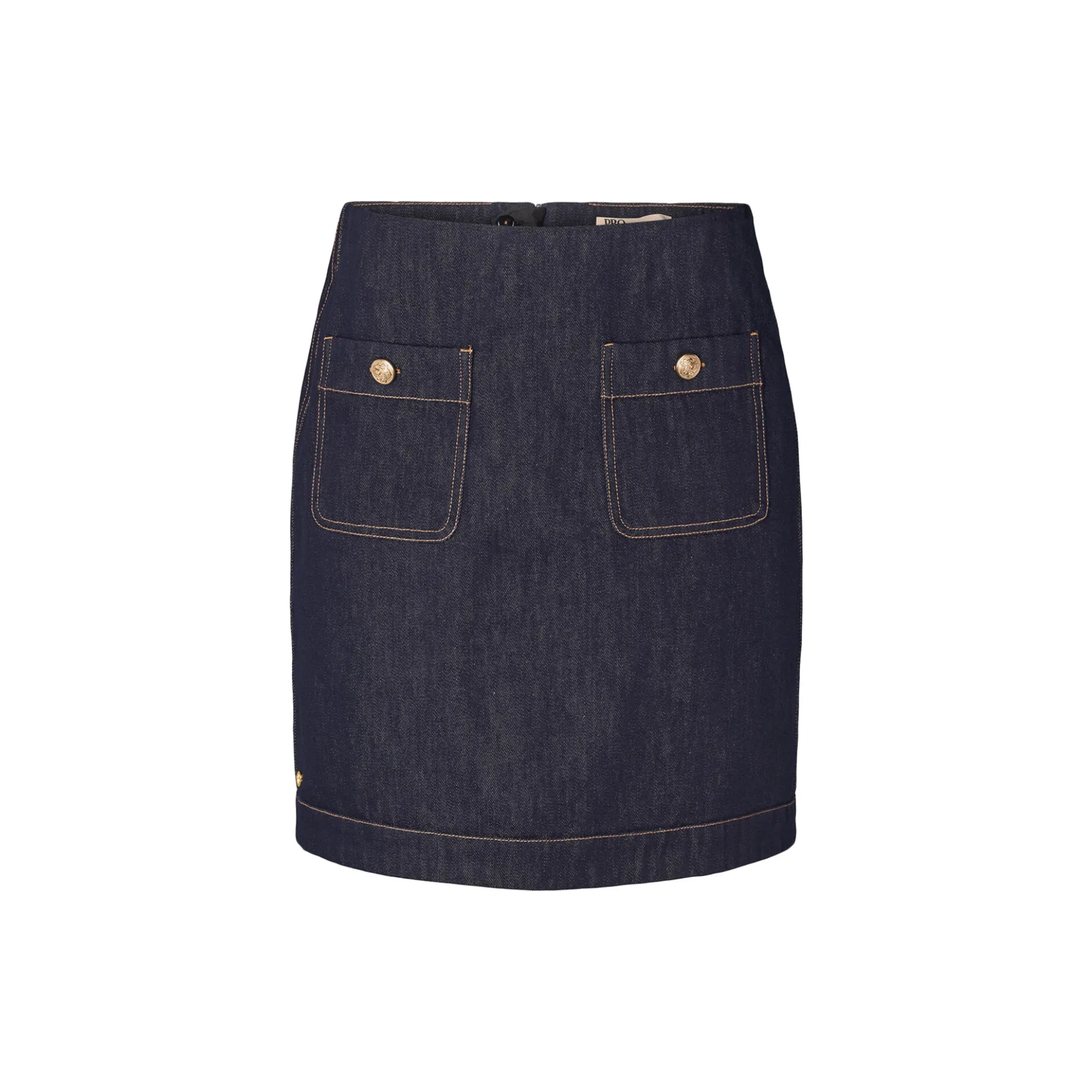 1019PBOMarmonti skirt, dark denim