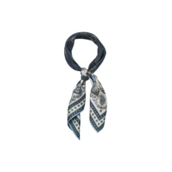 5142PBOScarf, large, black/blue