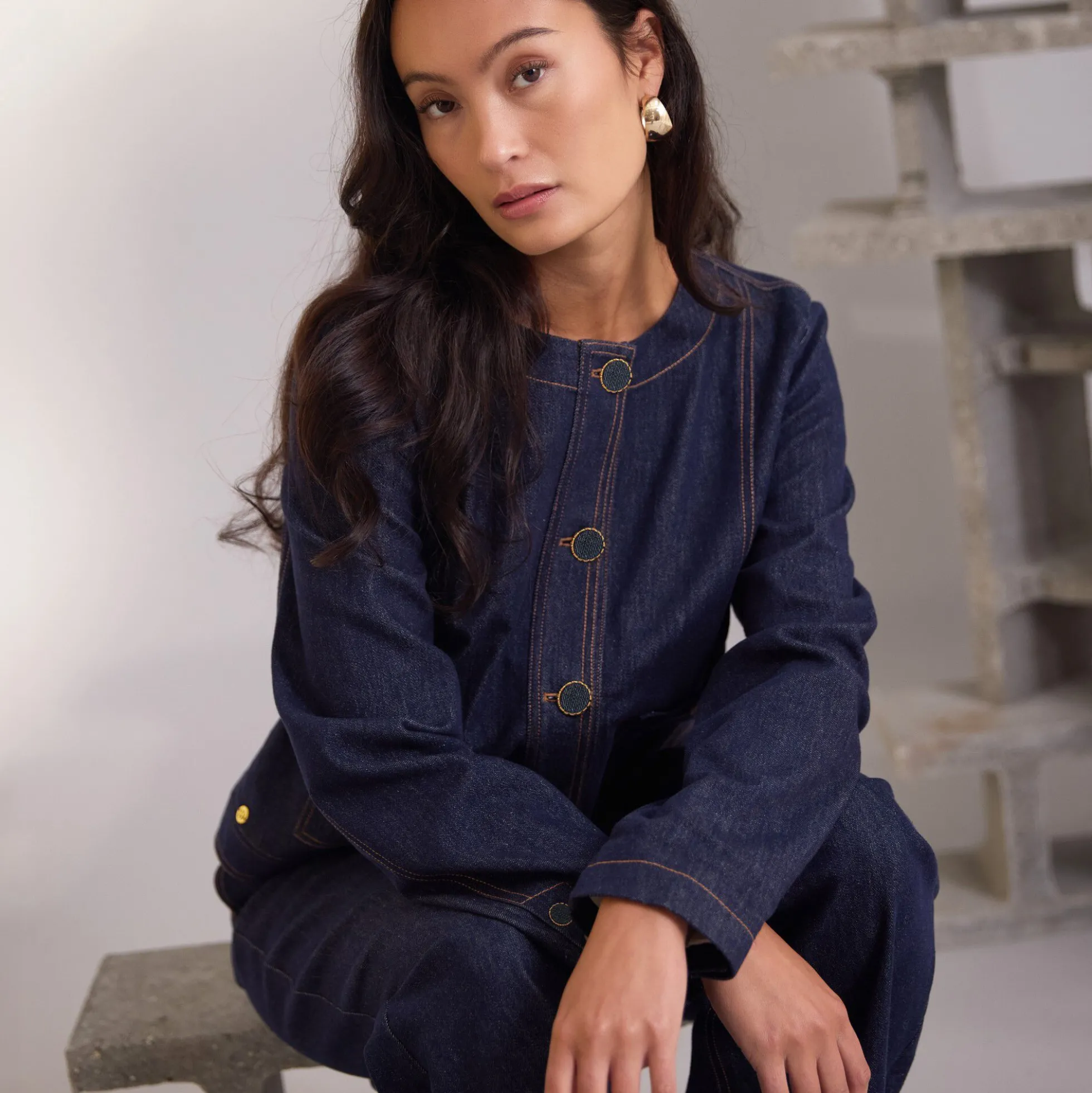 PBOTexas jacket, dark denim