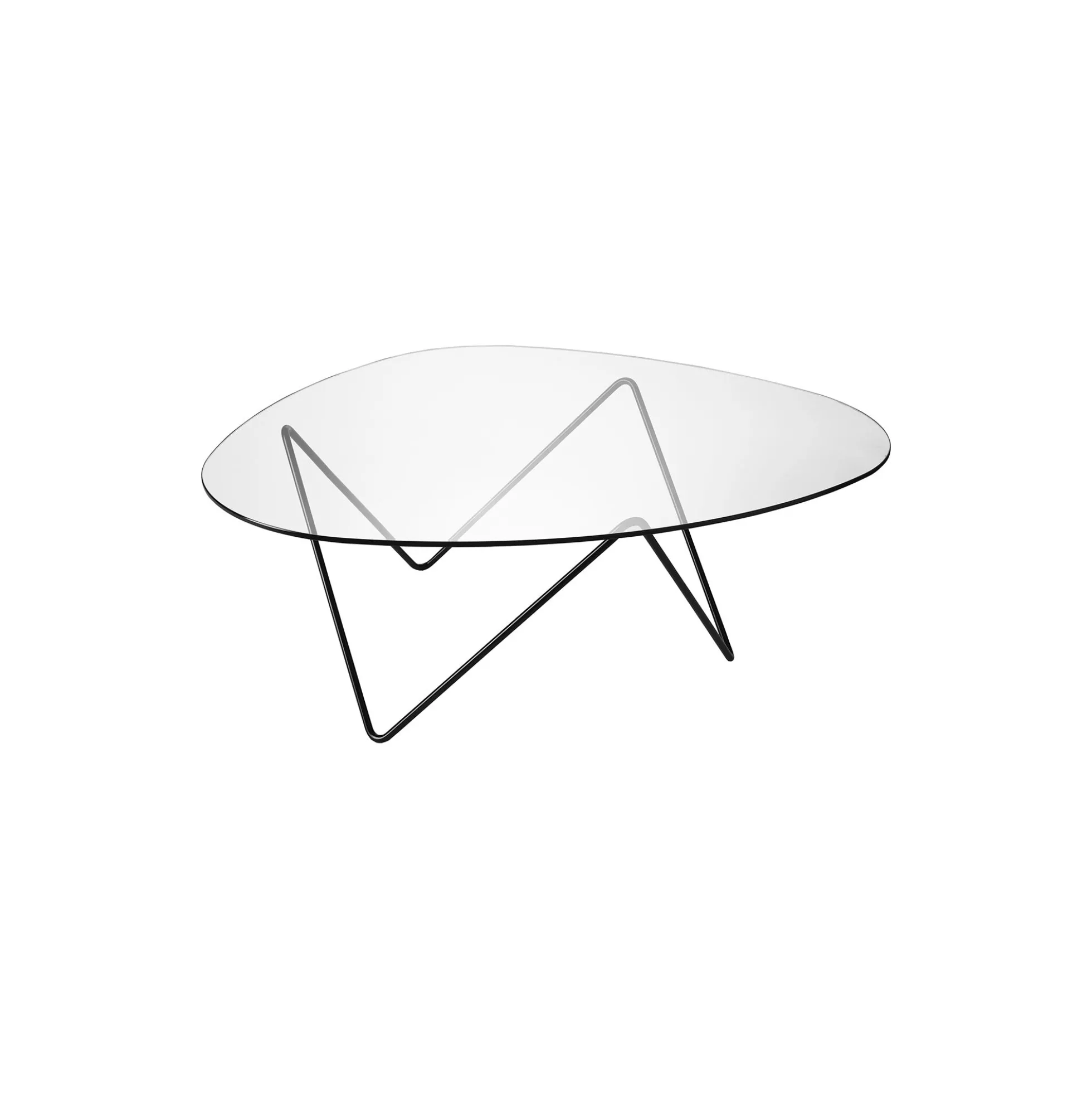 Pedrera Coffee Table, black semi matt