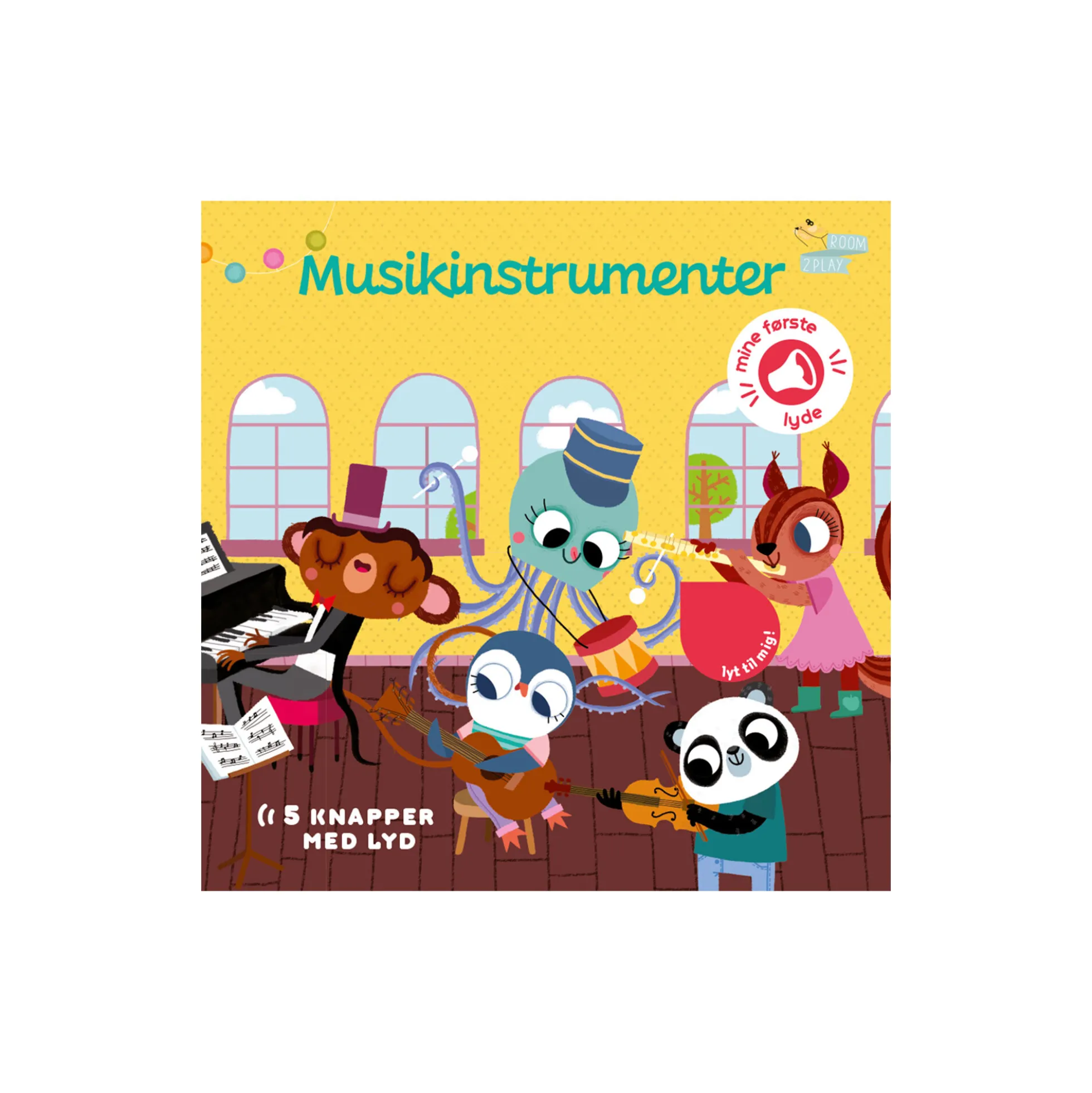 Pegebog med lyd - Musikinstrumenter