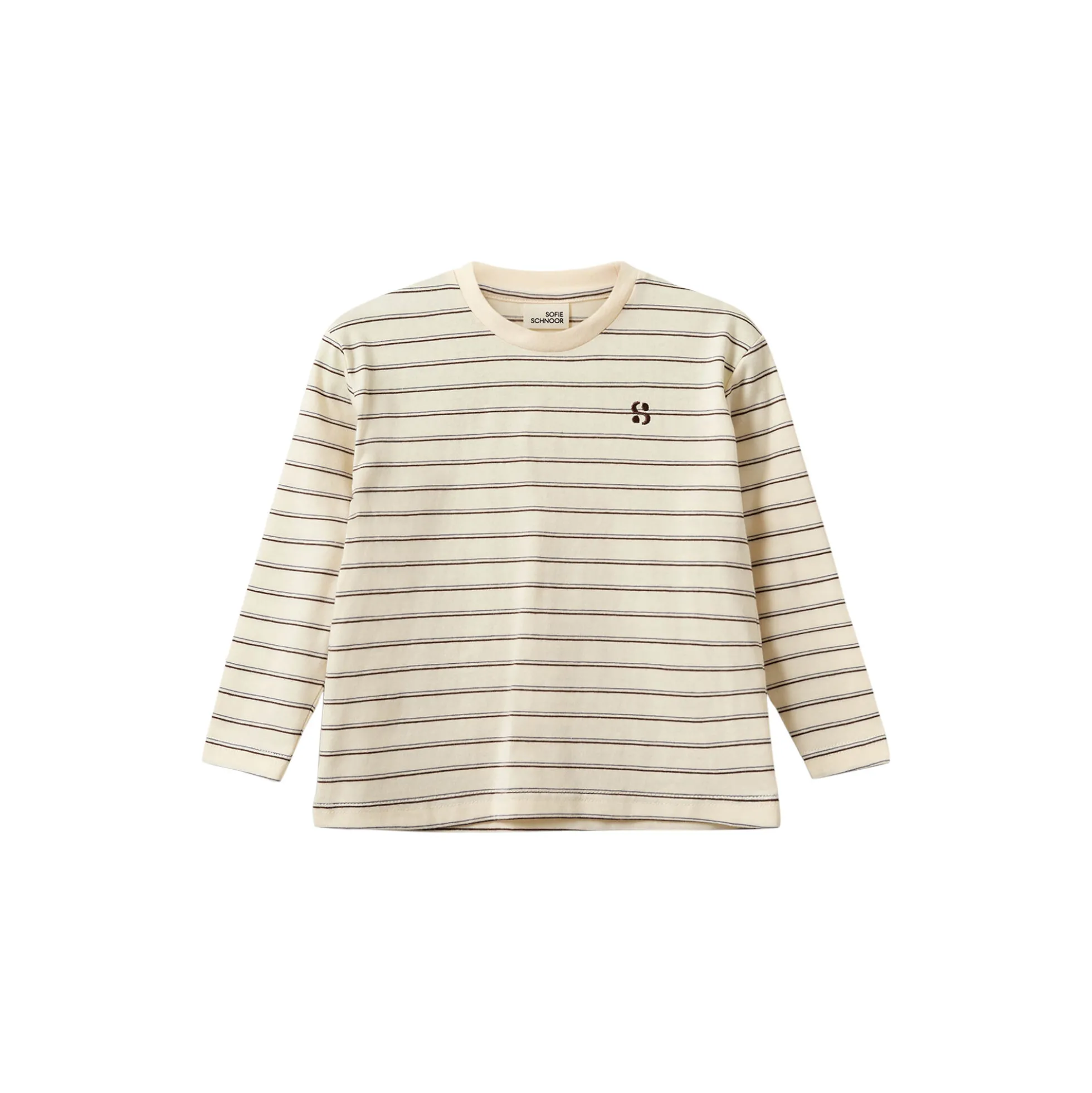 PenillaKB T-shirt Long Sleeve, off white striped