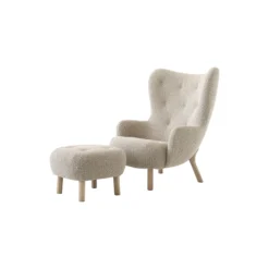 Petra VB3 Lounge Chair, Karakorum 003/oiled oak